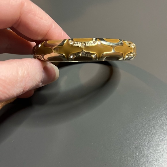 Bundle of Two Black & Golden Yellow Clamp Bracelets - Picture 2 of 6